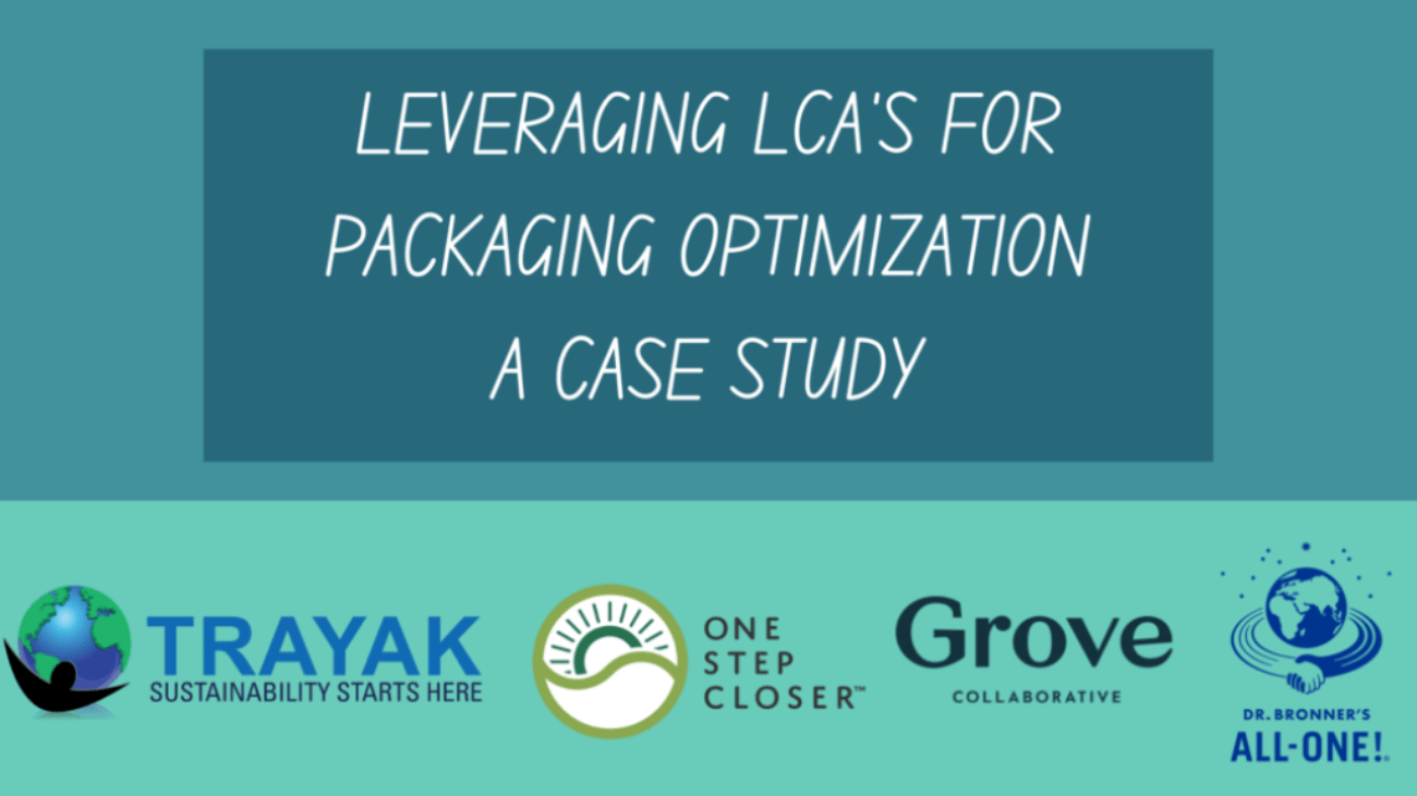 Blog post header for case study on leveraging life cycle analysis in conjunction with One Step Closer