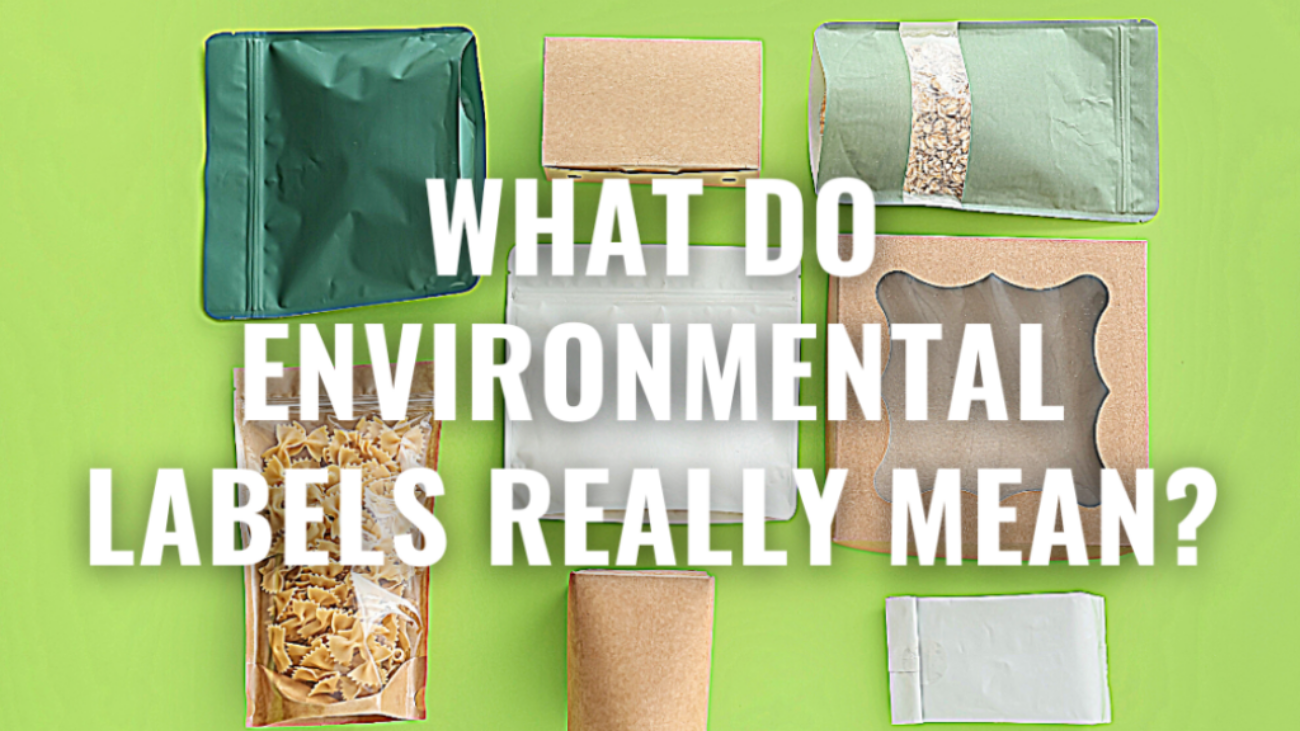 Blog header reading, "What Do Environmental Labels Really Mean?"