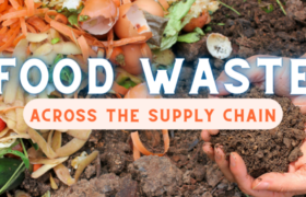 Blog header reading, "Food Waste Across the Supply Chain"