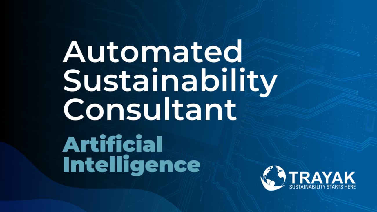 Automated Sustainability Consultant. Artificial Intelligence. AI-Powered