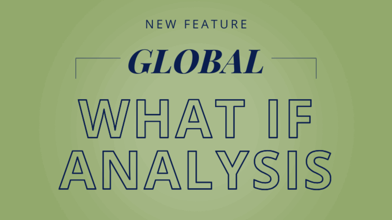 Global What If Analysis News Release