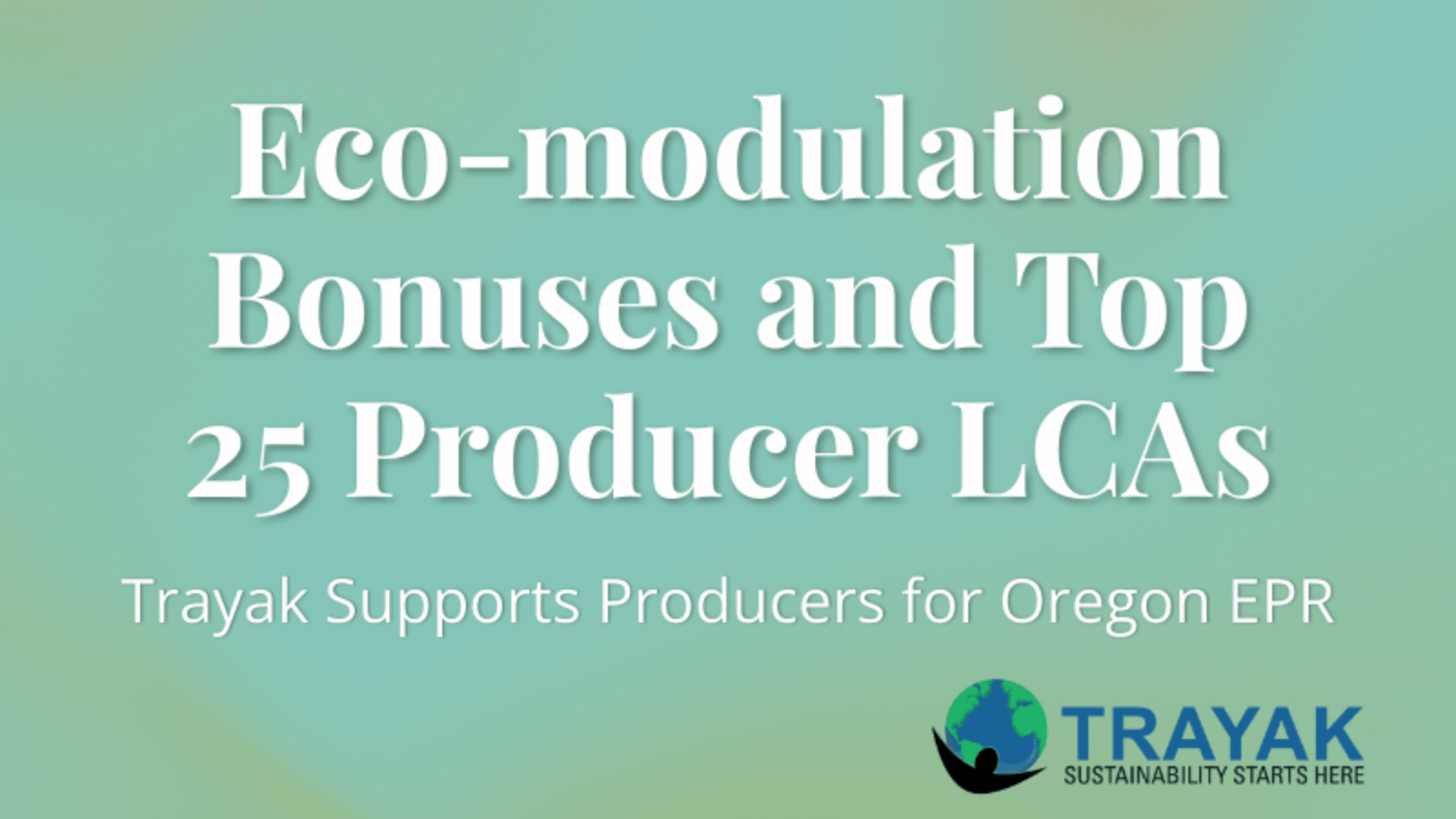 Eco-modulations and Top 25 News Release (1)