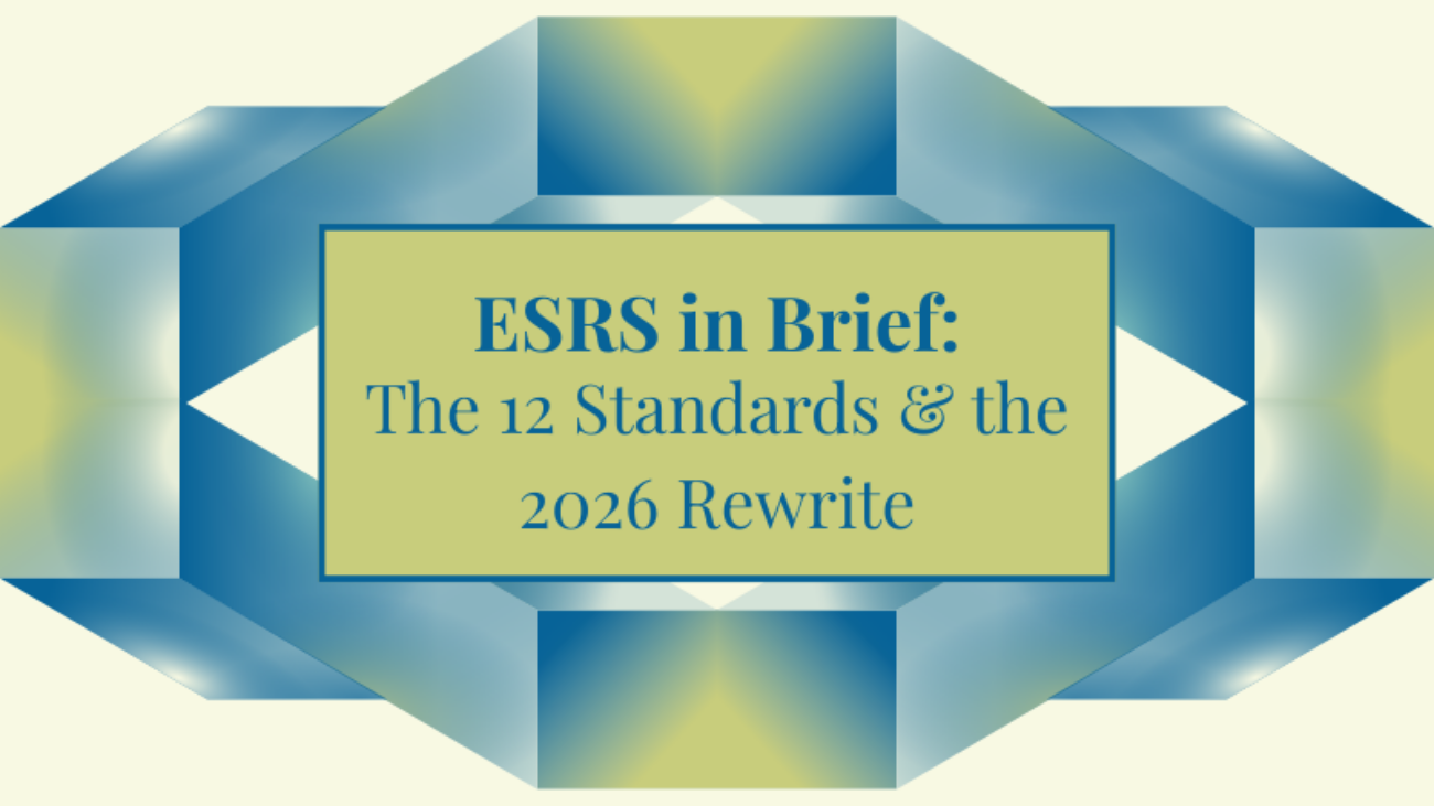 ESRS in Brief: The 12 Standards & the 2026 Rewrite